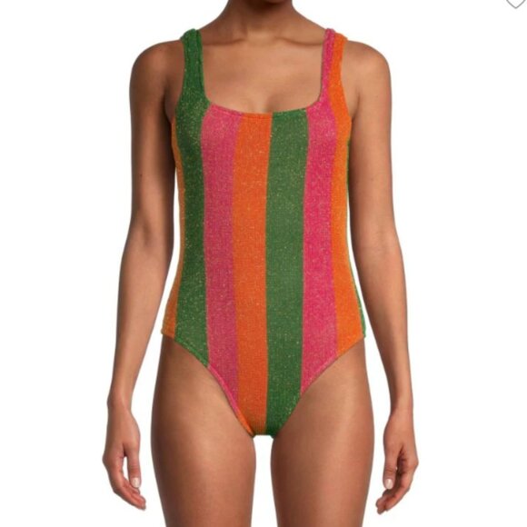 ISO Farm Rio R22 Shimmering Striped One-Piece Suit - Picture 1 of 1